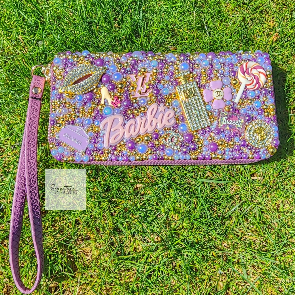 Brand New Signature Indigo Barbie Wristlet